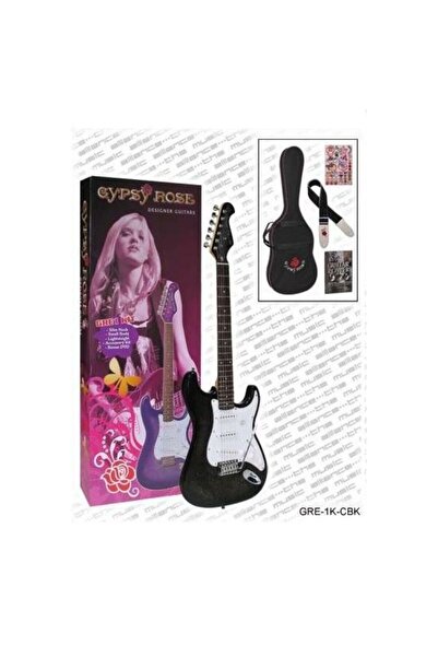 VALENCIA Gre1kcbk Elektro Gitar Gypsy Rose Set