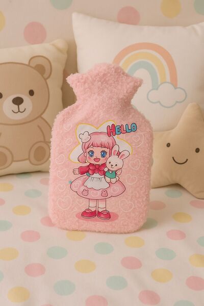Ecrou Cute Faces Plush Hot Water Bag 300 ml