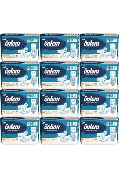 ÖNLEM Patient Diaper with Waist Band Textile Surface m - Medium - Medium 360 ...