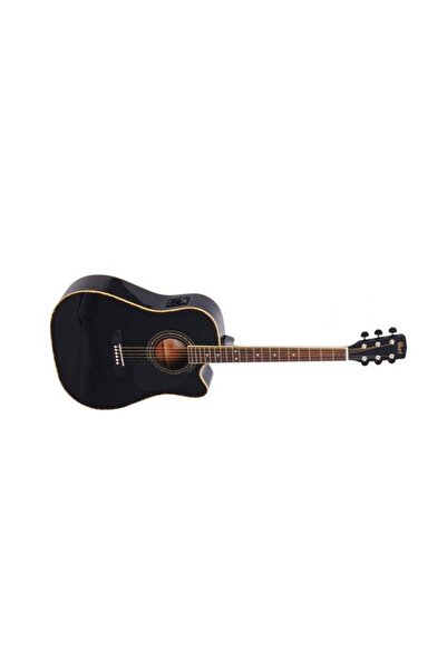 CORT Ad880Cebk Elektro Akustik Gitar, Siyah, Ladin Kapak