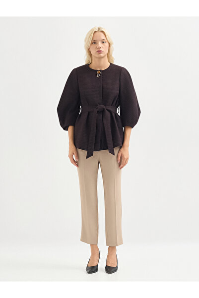 Karaca Kadın Ceket-bordo / Siyah