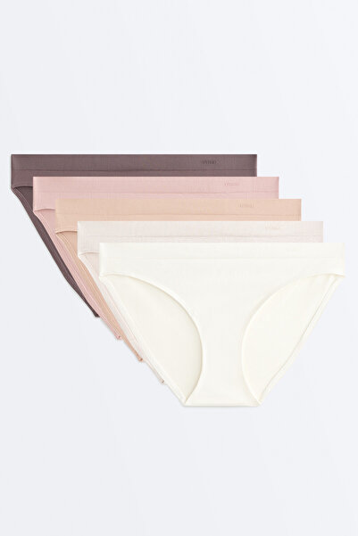 Oysho 5'li dikişsiz soft touch klasik külot