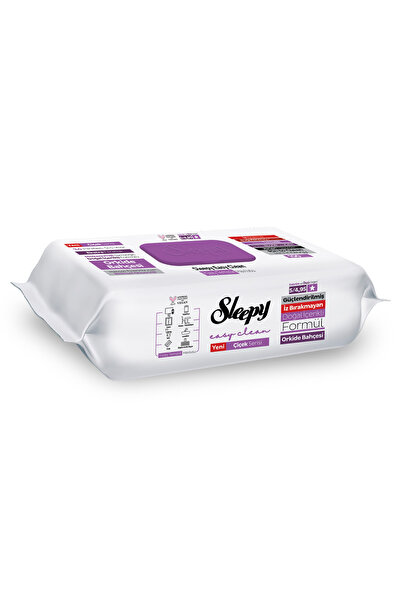 Sleepy Easy Clean Orkide Bahçesi Yüzey Temizlik Havlusu Mendili 100 Yaprak
