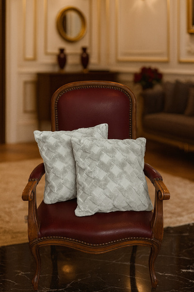 LUNGA VİTA (2 bucăți) Husă de pernă moale Bohemian, dimensiuni 40x40, cu ferm...