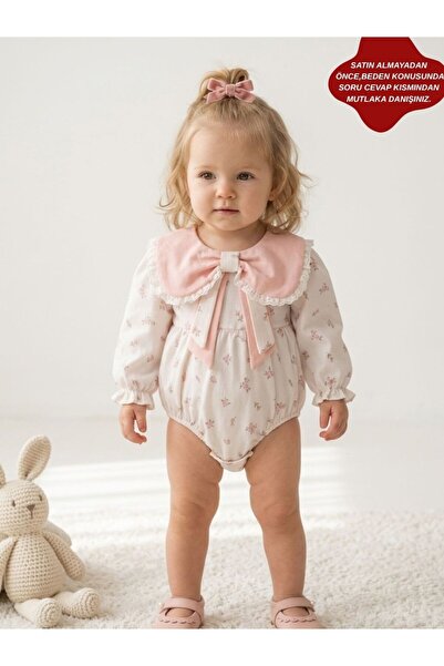 aysskids بدلة رومبير مطبوعة بنقشة الزهور للأطفال البنات من لانا