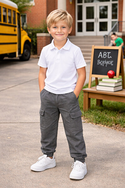 JERINDO Children's Cargo Pocket - Single Sweatpants