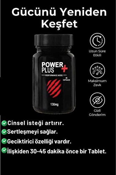 POWER Plus+ Erkeklere Özel Performansı Arttırıcı 30'lu Takviye