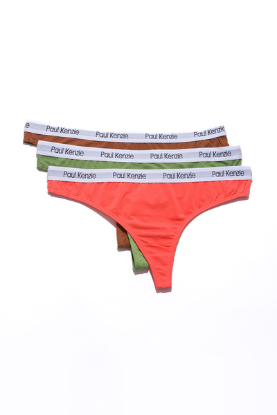 Paul Kenzie 3-Piece Women's String Panties Vintage Collection - Nostalgic