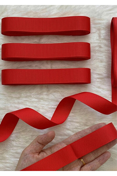 Nazarone شريط أحمر Grosgrain - 3 سم - 10 متر (1102)
