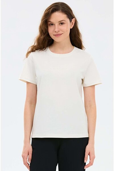 SKECHERS S2510029 W Essential Crewneck T-Shirt Women's T-Shirt White