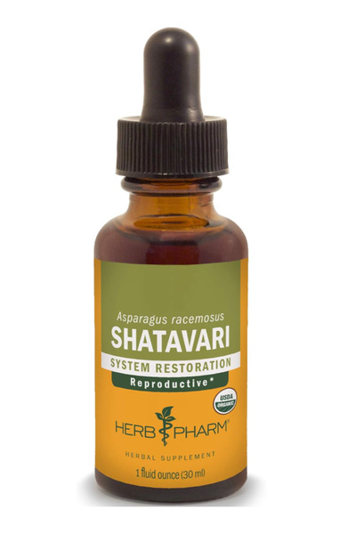 Herb Pharm Certified Organic Shatavari Liquid Extract for Female Reproductive...