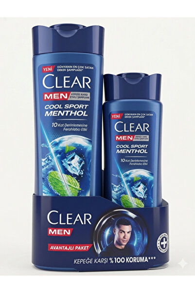 Clear شامبو كول سبورت مينثول - فعال ضد القشرة، تأثير المنثول المنعش، 350 مل +...