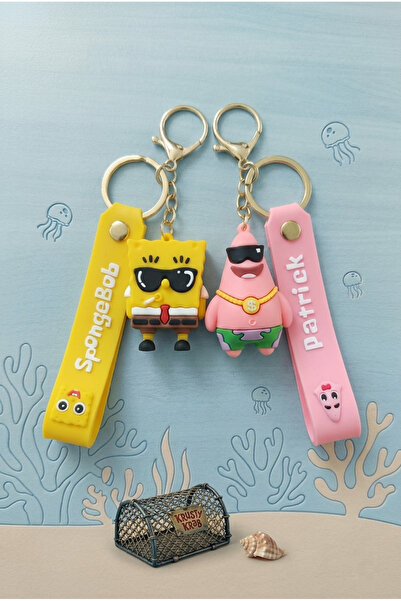 invictus design 3D Figürlü Silikon Süngerbob & Patrick Anahtarlık Çanta Süsü ...