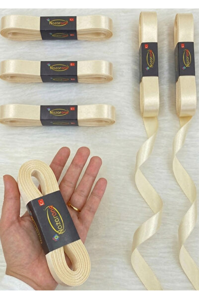 Nazarone شريط ستان 2 سم - 10 متر - كريمي (103)