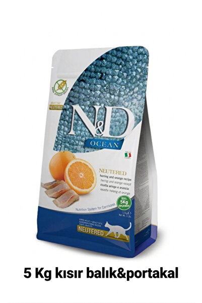 N&D Ocean Kısır Tahılsız Ringa Balığı Ve Portakallı Kısırlaştırılmış Yetişkin...