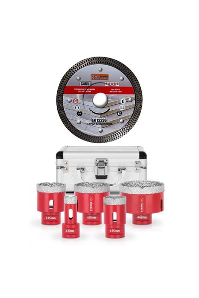 FESTA Carote diamantate profesionale, M14, set 5 buc, 20-68 mm, cu disc diama...
