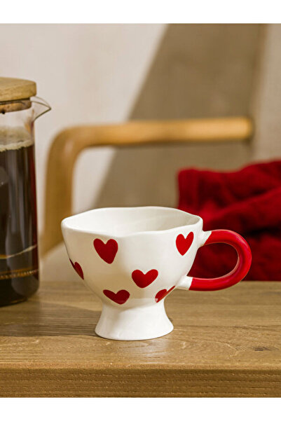 LC Waikiki Heart Printed Ceramic Mug 250 ml from Uzg Store for Style Enthusiasts