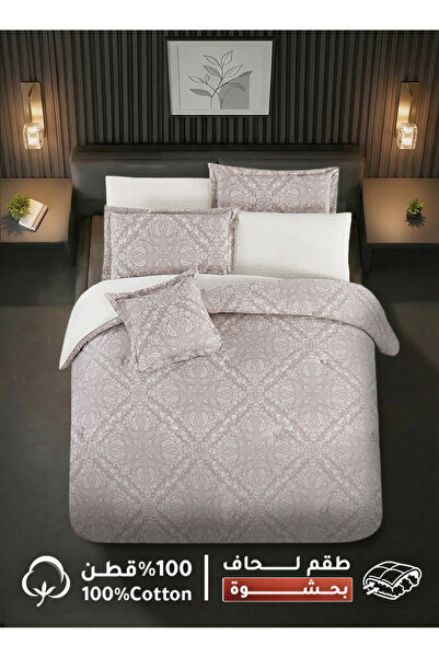 Melen مفارش ميلين | طقم لحاف قطن مزدوج بحشوة سميكة 8 قطع