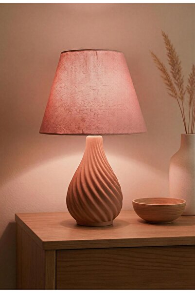 Printavora Ottoman Kumaş Başlıklı Abajur 54 cm