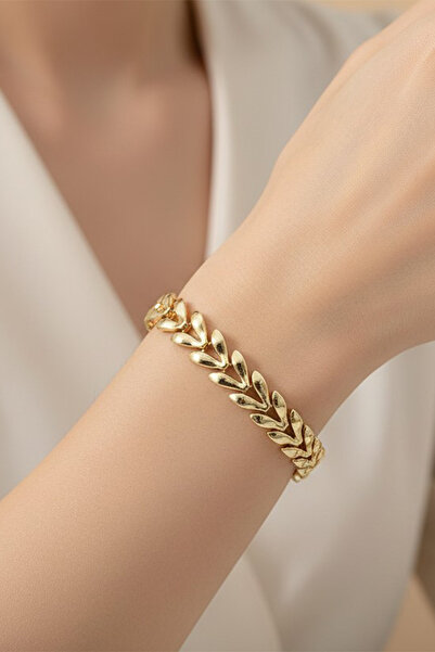 XUPING JEWELRY Stil Incisi/Xupıng Jewelry 14 Ayar Altın Kaplama Başak Model B...