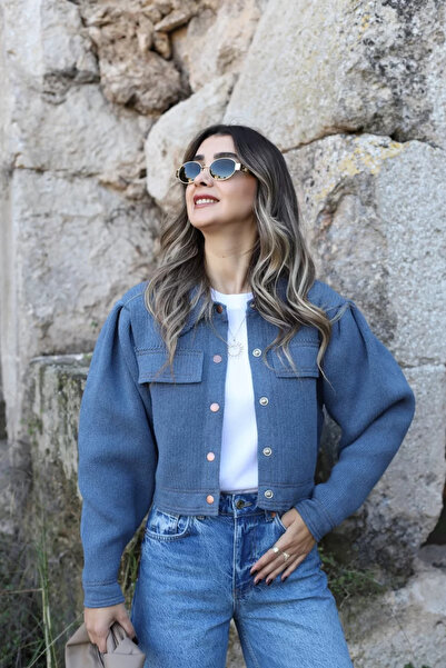 bytugcekaya Μπλε γιακά Πόλο Τυπικό Μέγεθος Χοντρό ύφασμα