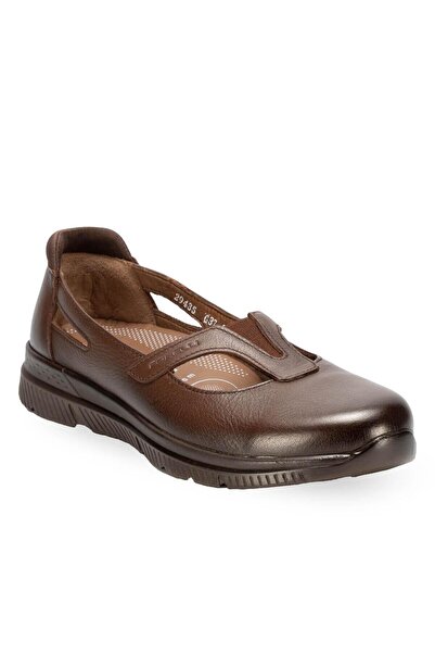 Forelli 29435-G Sole Taba Kadın Hakiki Deri Ayakkabı