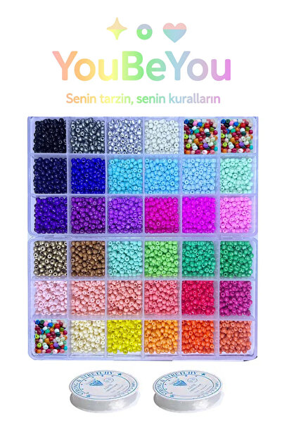 uniquehobby Комплект за изработка на бижута в кутия-органайзер с 36 отделения