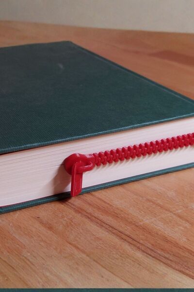 Doa Koleksiyon Colorful Decorative Bookmark with Zipper Design