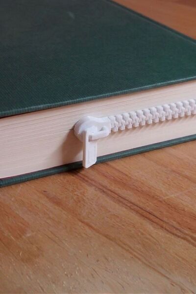 Doa Koleksiyon Colorful Decorative Bookmark with Zipper Design