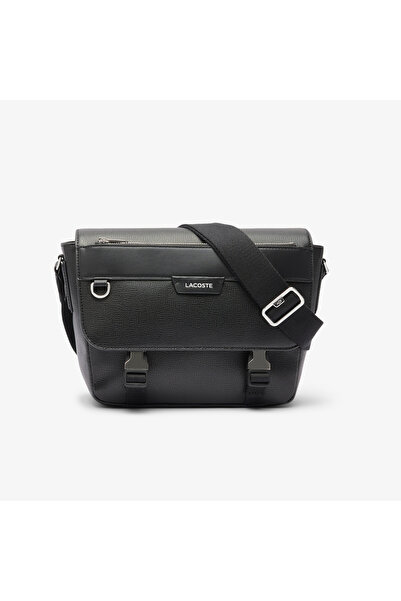 Lacoste Ossian Flap Close Leather Satchel - NH5049OI-000