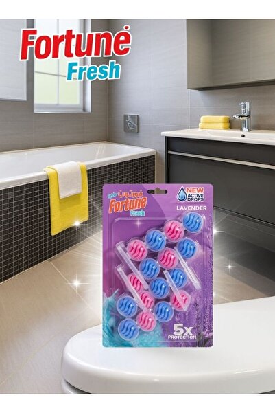 Fortune Toilet Rim Block Lavender Pack Of 2 Multicolour 4x55grams