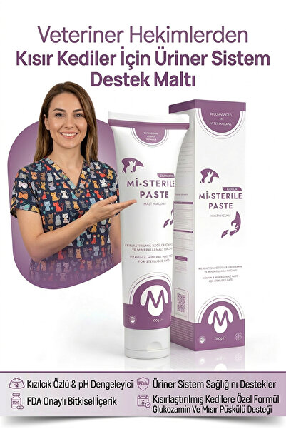 Miniklisi Kısır Kedi Malt Macunu 100 gr Mi-Sterile Paste