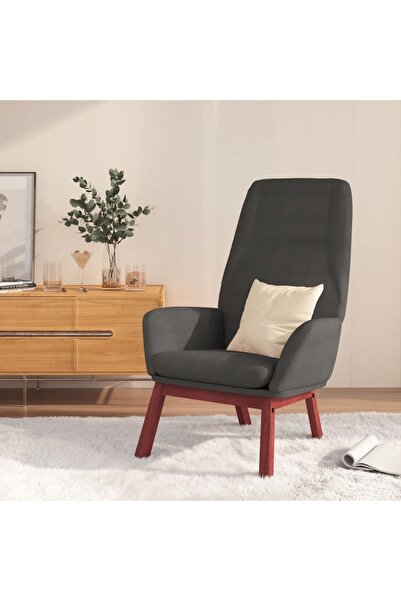 Concept Scaun de relaxare, gri închis, material textil