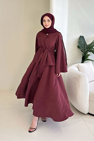 Ovn. Princess Pop Etek Takım - Bordo