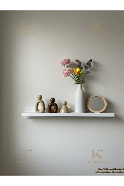 NURA CO 3'lü Anne Baba Çocuk Soyut Aile Heykeli Set Dekoratif Biblo Minimalist Boho Ev Dekor Hediyelik