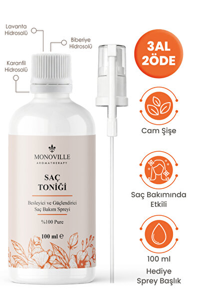 Monoville Besleyici Ve Güçlendirici Saç Bakım Spreyi 100 ml %100 Doğal (Hair ...
