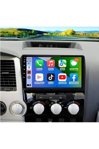 Generic شاشة أندرويد لسيارة تويوتا سيكويا من 2006 إلى 2014 مع دعم كاربلاي وأن...