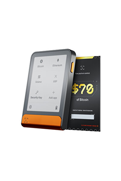 Ledger Flex Bitcoin Sürümü Kripto Donanım Cüzdanı ve Recovery Key + 70$ Değer...