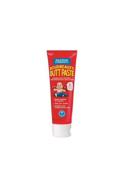 Boudreaux's Butt Paste Maksimum Güçlü (Bebekler için) Pişik Kremi 4Oz / 113gr