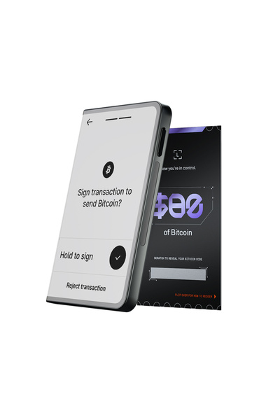 Ledger Stax Grafit Kripto Donanım Cüzdanı ve Recovery Key + 80$ Değerinde BTC...