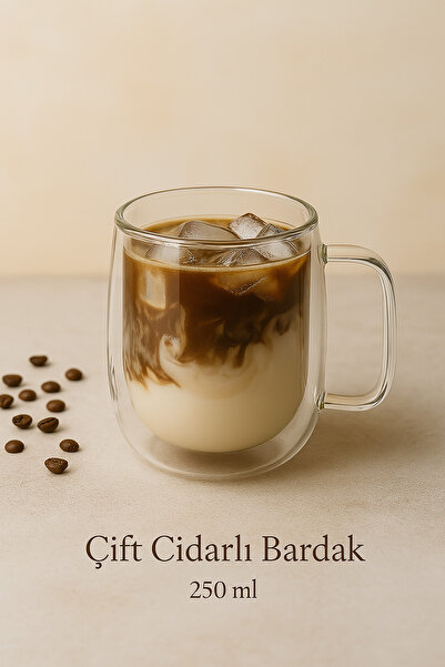 ARVALE كوب قهوة بيري 250 مل بجدار مزدوج قطعة واحدة