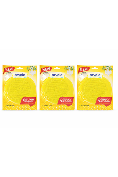 ARVALE 3 Adet Limon Kokulu Lavabo Eyve Pisuvar Koku Giderici | Banyo Gideri -