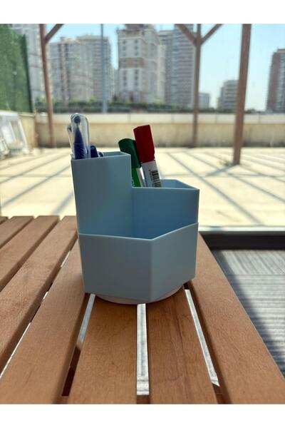 ARVALE 360 Degree Rotatable 3 Compartment Pen Holder Toothbrush Holder Makeup...