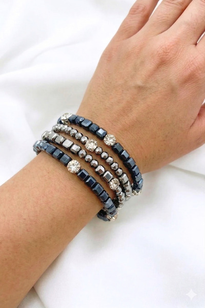 PETEK AKSESUAR تصميم سوار من حجر الكريستال ملفوف