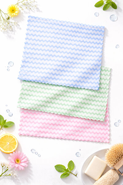 ARVALE 3 Τεμάχια Πανί από Μικροΐνες 28x30, Υπεραπορροφητικό Ύφασμα Coral Φλις...