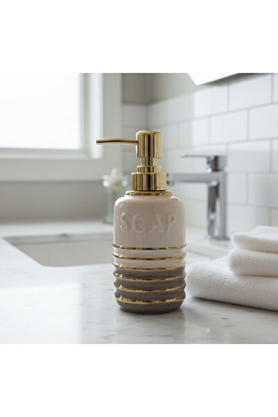 ARVALE Διανομέας υγρού σαπουνιού Lumina Gold Luxury Porcelain - Αξεσουάρ μπάν...