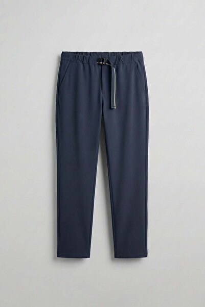 ablukaonline Ανδρικό παντελόνι Tecno με ελαστική μέση, λεπτή εφαρμογή, σκούρο...