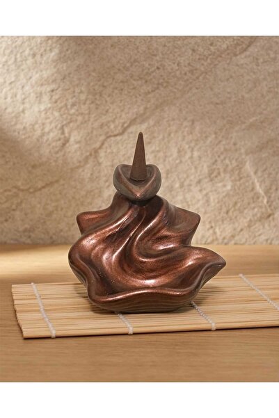 Dodemert Home Bronz Şelale Beton Dekoratif Tütsülük
