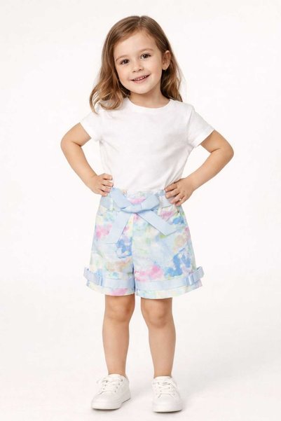 Neon Girl's Rainbow Patterned Shorts 1/2/3/4/5/6/4/8 Years