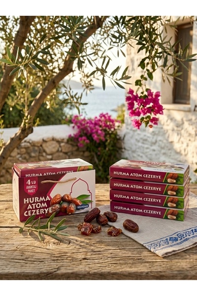 kibarzade kestane şekeri Hurma Atom Cezerye 4'lü Çanta (125 gr x 4)